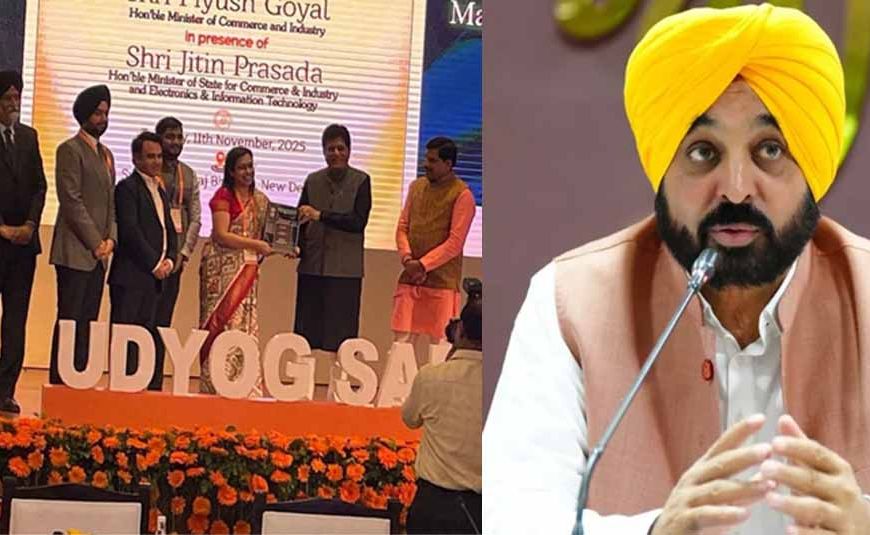 सीएम मान के नेतृत्व में पंजाब को मिला 'टॉप अचीवर' पुरस्कार, केंद्र ने उद्योग समर्थक नीतियों को सराहा