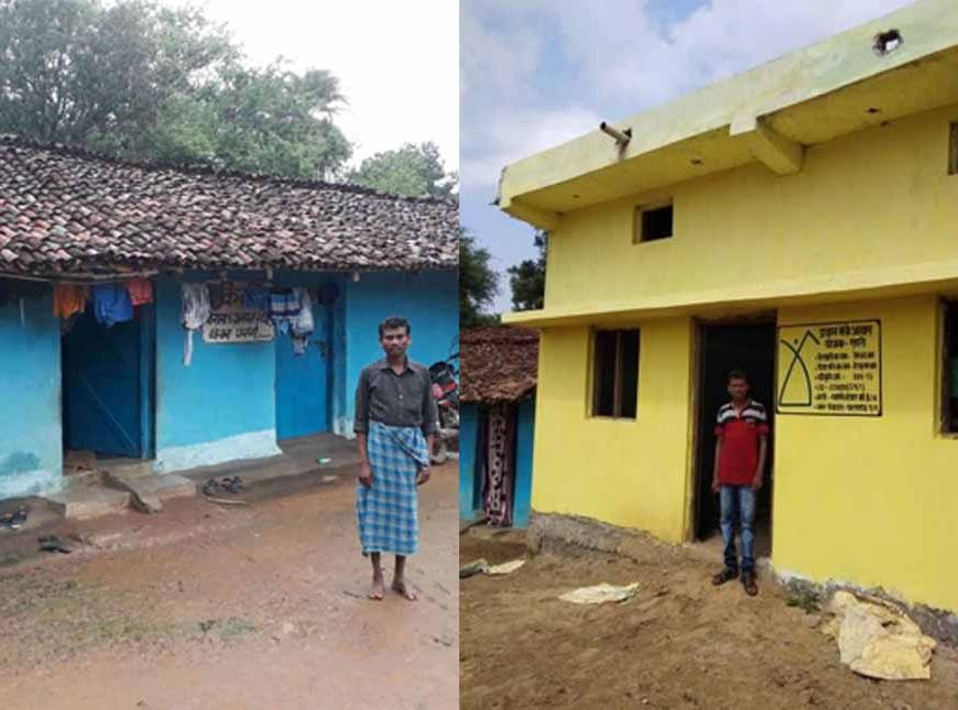 हेमचंद के परिवार को मिला प्रधानमंत्री आवास योजना में  पक्का घर, बरसात में होती थी परेशानी