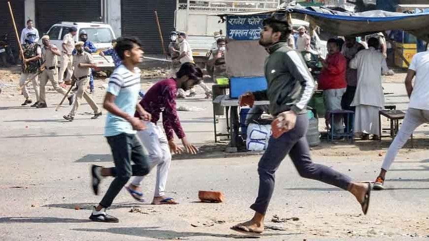 फरीदाबाद की नेहरू कॉलोनी में दो परिवारों के बीच हिंसक झड़प, जमकर पत्थरबाजी में कई लोग घायल