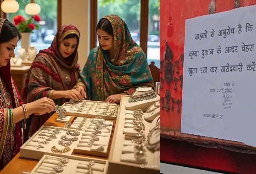 बिहार में हिजाब और नक़ाब पहनकर ज्वेलरी शॉप में प्रवेश पर रोक, देश में पहली बार पहल