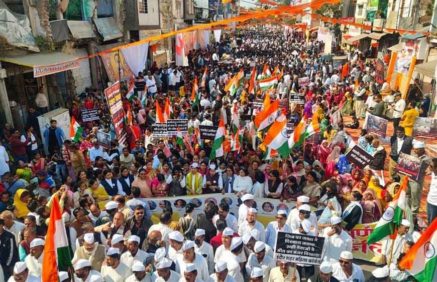 भागीरथपुरा कांड पर कांग्रेस की न्याय यात्रा, इंदौर में दिग्विजय सिंह ने उठाई न्यायिक जांच की मांग