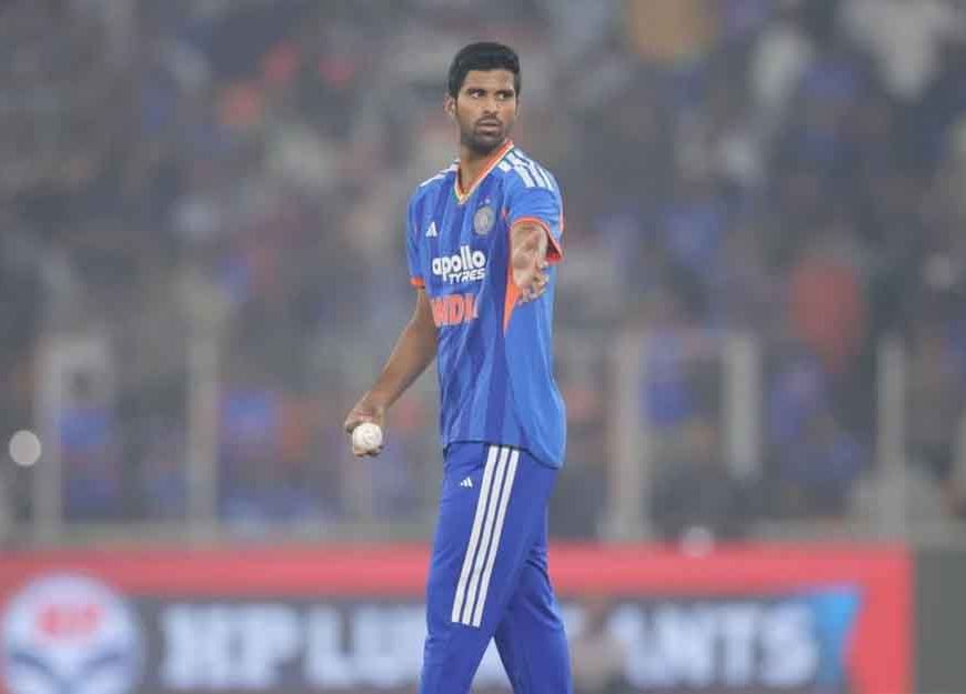 न्यूजीलैंड के खिलाफ टी20 सीरीज से बाहर हुए वॉशिंगटन सुंदर, टीम इंडिया को झटका