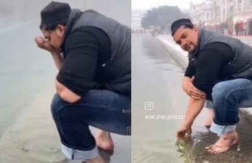 स्वर्ण मंदिर में बवाल: सरोवर में मुस्लिम युवक के हाथ-पैर धोने और कुल्ला करने पर मचा हंगामा