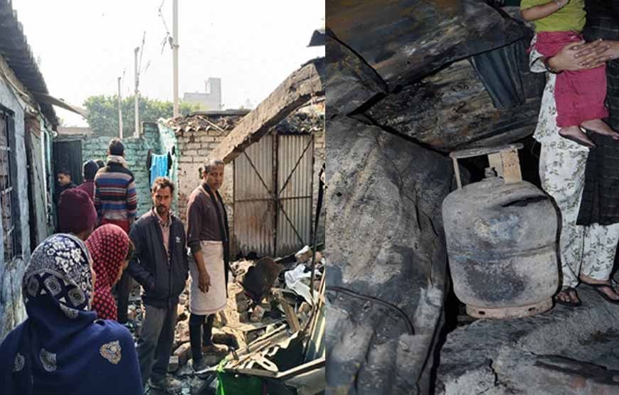 लुधियाना में गैस सिलेंडर ब्लास्ट, जबरदस्त धमाके के साथ मकान की उड़ी छत