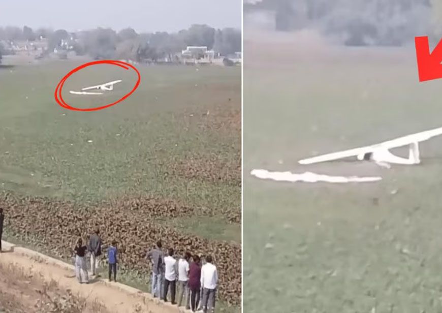 प्रयागराज में एयर फोर्स का ट्रेनी विमान क्रैश, तालाब में गिरने से पहले छात्रों ने पायलट को किया रेस्क्यू