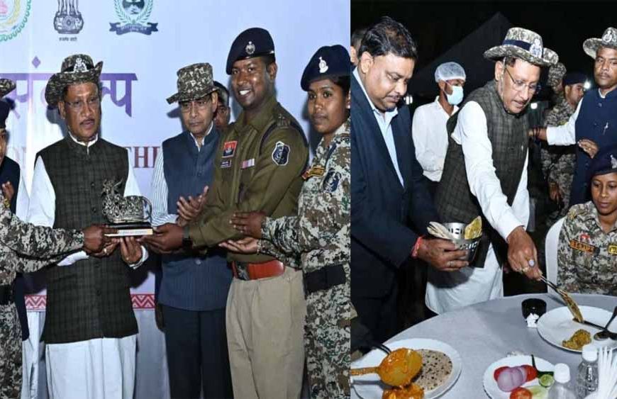 मुख्यमंत्री साय ने नारायणपुर में जवानों का बढ़ाया हौसला, साथ में किया रात्रि भोज