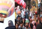 आस्था और आध्यात्म का संगम, 20 फीट ऊंचे शिवलिंग पर हॉट एयर बैलून से पुष्प वर्षा