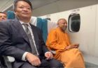 600 किमी प्रति घंटे की रफ्तार पर CM योगी का रोमांचक सफर, जापान की हवा में चलने वाली ट्रेन में मुस्कुराए मुख्यमंत्री