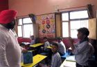 स्कूल में रेनोवेशन कार्य देखने पहुंचे शिक्षा मंत्री हरजोत, टीन शेड में कक्षा लगी देख कर मांगी माफी
