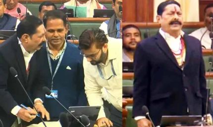 जेल से एंबुलेंस से विधानसभा पहुंचे अनंत सिंह, कानूनी शर्तों के साथ ली शपथ