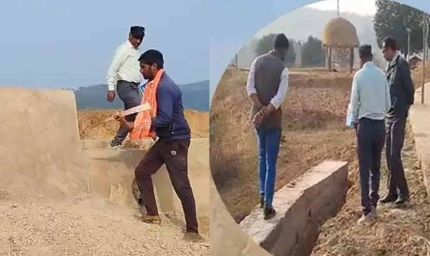 विधायक ने गुणवत्ताहीन निर्माण को तुड़वाया, भ्रष्ट ठेकेदार का कारनामा उजागर