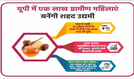 यूपी में एक लाख ग्रामीण महिलाओं के जीवन में मिठास घोलेगा शहद