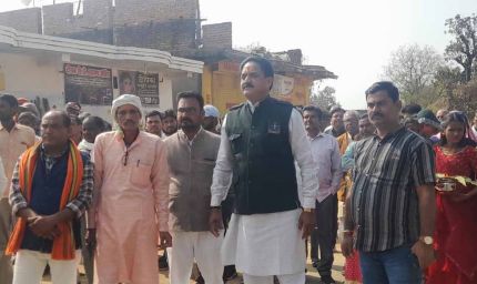 ग्राम हर्रवाह में बांधवगढ़ विधायक ने विकास निर्माण कार्य का भूमि पूजन किये