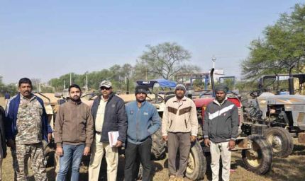 कोसीर एवं सरिया क्षेत्र में अवैध रेत परिवहन पर सख्त कार्रवाई, ट्रैक्टर जब्त