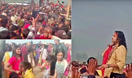 श्रीमद्भागवत कथा में भगदड़, अनिरुद्धाचार्य भी रह गए हैरान