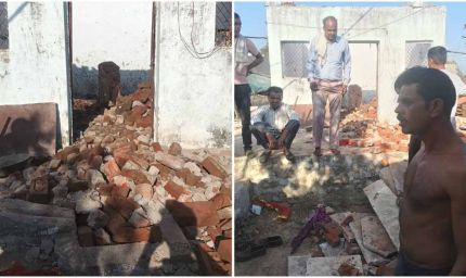 मुरैना में पूजा के दौरान मंदिर की छत गिरी, मलबे में दबकर 3 मासूम बच्चियों की मौत; 4 घायल