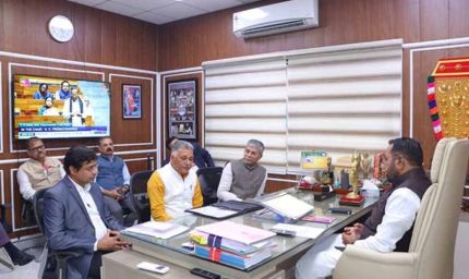 केंद्रीय आयुष राज्य मंत्री (स्वतंत्र प्रभार) श्री जाधव से मिले, आयुष मंत्री  इन्दर सिंह परमार