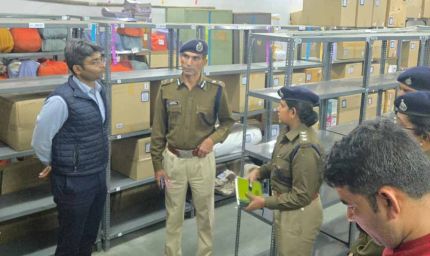 पुलिस आयुक्त संजय कुमार ने किया टीटी नगर थाने का औचक निरीक्षण