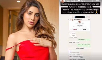 निक्की तंबोली के नाम पर हो रही थी ठगी, एक्ट्रेस ने सोशल मीडिया पर पोस्ट शेयर कर किया खुलासा