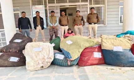 मध्यप्रदेश पुलिस की अवैध मादक पदार्थ के विरुद्ध बड़ी कार्रवाई