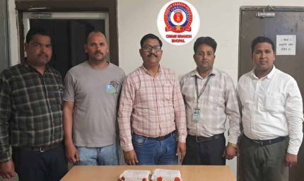 क्राइम ब्रांच ने नशे के सौदागरों पर किया प्रहार,दो गिरफ्तार