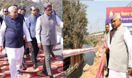 CM नीतीश ने पटना में नाला निर्माण का किया निरीक्षण, तेजी से काम करने के निर्देश