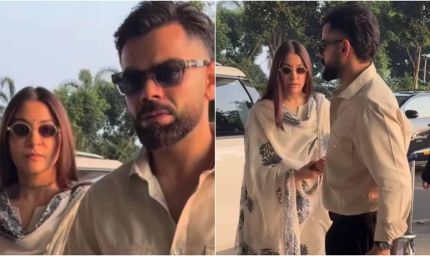 टी20 वर्ल्ड कप में पाकिस्तान पर शानदार जीत के बाद मुंबई लौटे विराट-अनुष्का