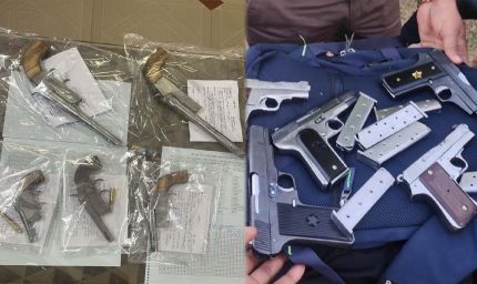 अवैध हथियारों की तस्करी करने वाले पांच आरोपी चढ़े पुलिस के हत्थे