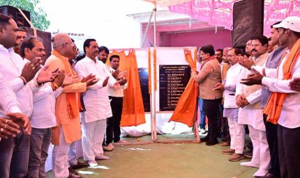 उप मुख्यमंत्री ने बम्हनी में लोधी समाज के सामुदायिक भवन का किया भूमिपूजन