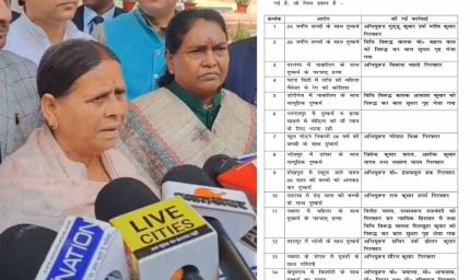 RJD के 14 सवालों का सरकार ने दिया जवाब, राबड़ी देवी ने फिर बच्चियों से दुष्कर्म पर पूछा सवाल?