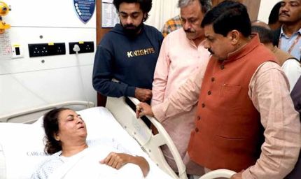 मुख्यमंत्री डॉ. यादव ने सुचौहान से मुलाकात कर जाना स्वास्थ्य का हाल