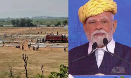 पीएम मोदी की सभा का बनने लगा वाटर प्रूफ डोम, अजमेर की सुधारी जा रही सड़कें