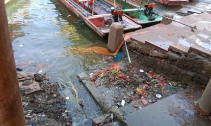 तीर्थनगरी ओंकारेश्वर में ही मैली हो रही मां नर्मदा, नालों का गंदा पानी बन रहा संकट