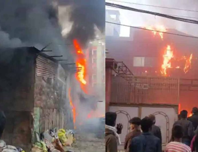 पटना सिटी के बजरंगपुरी में भीषण अग्निकांड, कबाड़ दुकान और उत्सव हॉल जलकर खाक, लाखों की संपत्ति स्वाहा