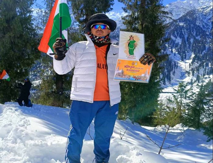 9000 फीट की ऊंचाई पर राजिम कुंभ कल्प का प्रचार