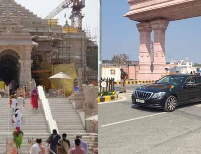 गुयाना के उपराष्ट्रपति अयोध्या पहुंचे, रामलला के दर्शन कर राम जन्मभूमि परिसर में बिताएंगे तीन घंटे