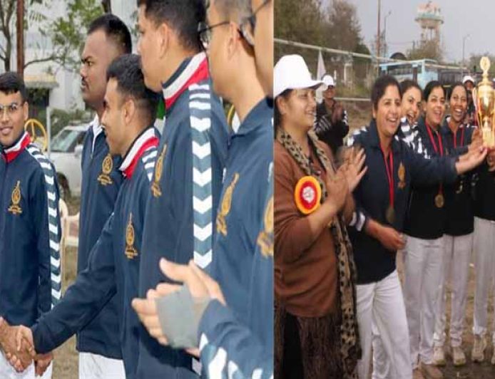 मध्यप्रदेश पुलिस अकादमी भोपाल में प्रशिक्षु उप पुलिस अधीक्षकों के बीच मैत्री वॉलीबाल मैच आयोजित