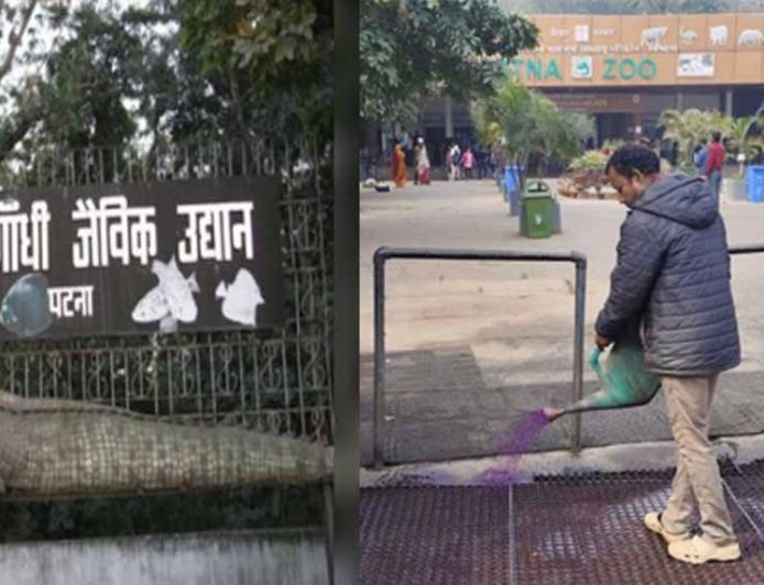 पटना जू में बर्ड फ्लू रोकने 24 घंटे निगरानी, फुट वॉश और किया जा रहा  सैनिटेशन