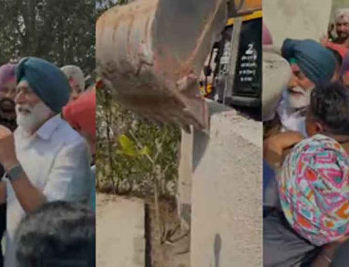 कांग्रेस विधायक Sukhpal Singh Khaira के अवैध निर्माण पर चला बुलडोजर, कार्रवाई के दौरान जमकर बवाल