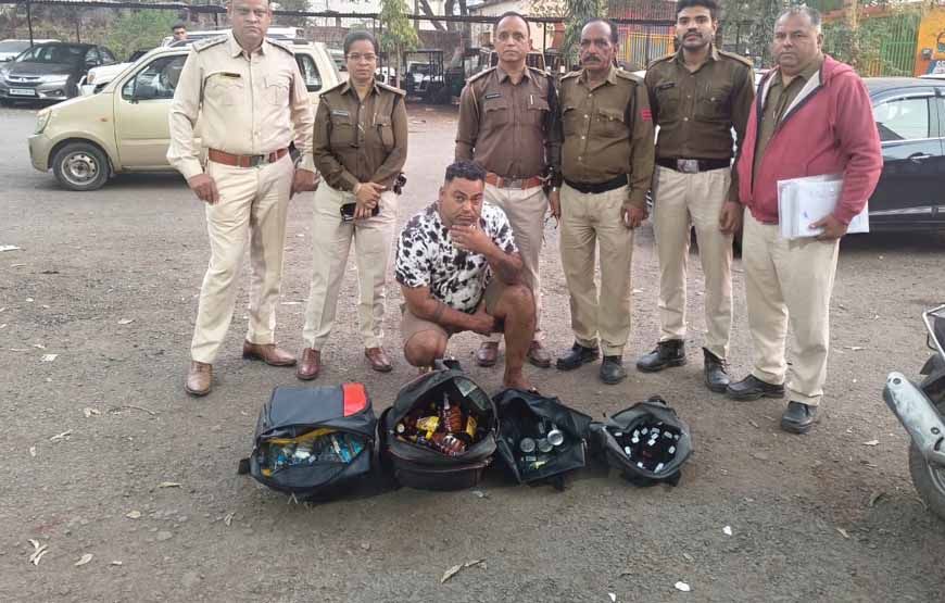 आबकारी विभाग की बड़ी कार्रवाई: भारी मात्रा में विदेशी मदिरा बरामद