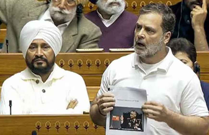 राहुल गांधी के भाषण पर लोकसभा में बवाल, स्पीकर की ओर फेंके गए कागज