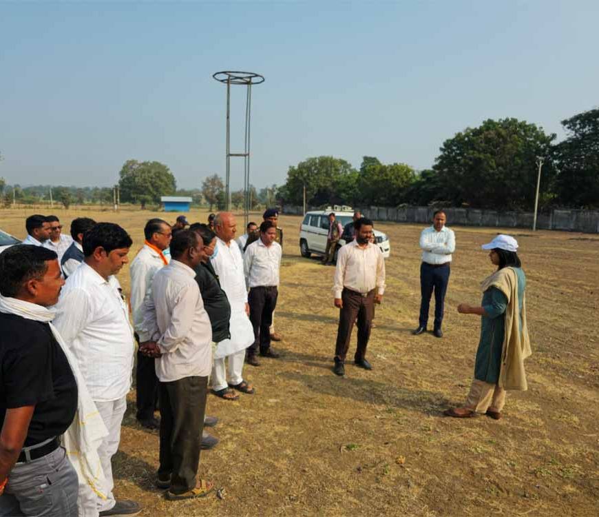 प्रस्तावित राज्यपाल दौरे से पहले प्रशासन सतर्क, कलेक्टर जयति सिंह ने नागलवाड़ी में किया निरीक्षण