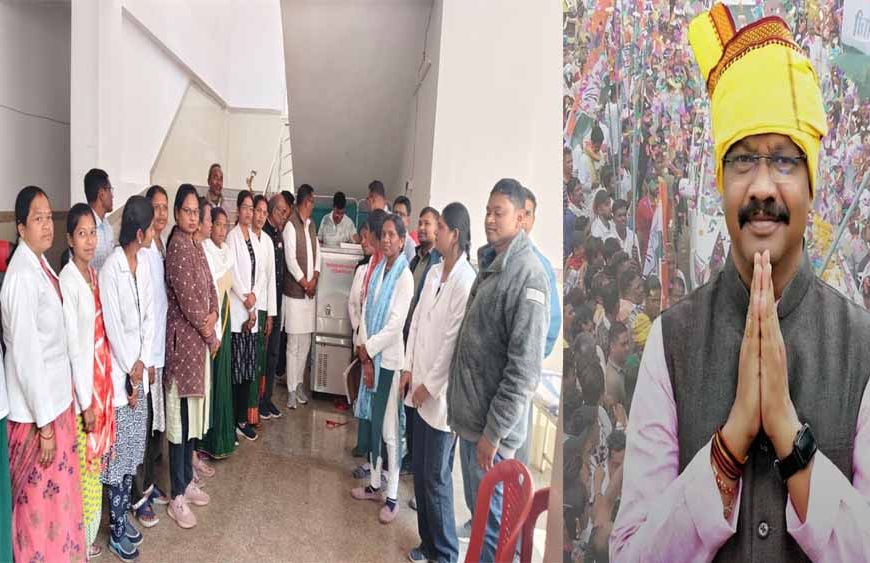 विधायक नारायण सिंह पट्टा ने सामुदायिक स्वास्थ्य केंद्र घुघरी को वाटर प्यूरीफायर समर्पित किया