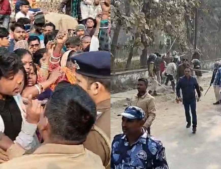 दरभंगा में बवाल: पुलिस पर पथराव के बाद लाठीचार्ज, जानिए किस घटना से भड़का आक्रोश