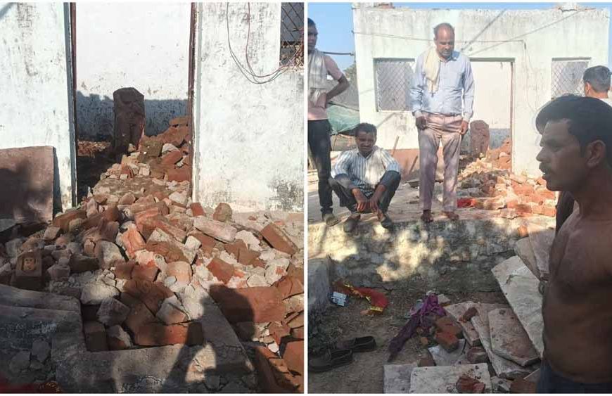 मुरैना में पूजा के दौरान मंदिर की छत गिरी, मलबे में दबकर 3 मासूम बच्चियों की मौत; 4 घायल