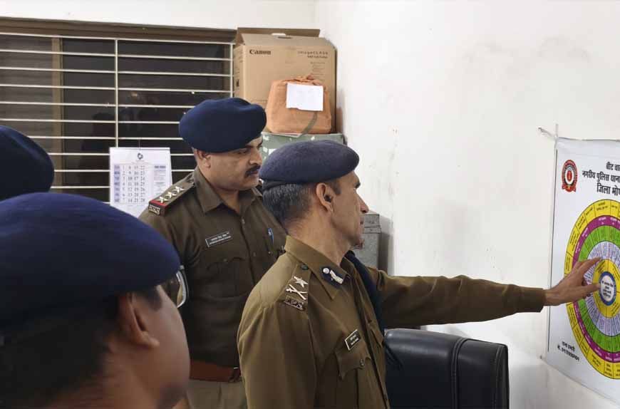 गोविंदपुरा थाने पहुंचे पुलिस आयुक्त संजय कुमार