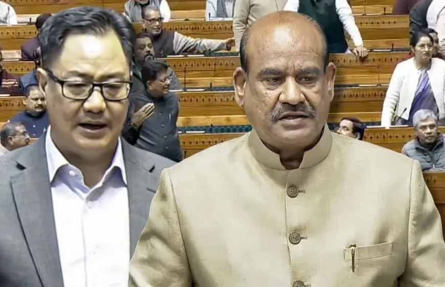 ओम बिरला के साथ अभद्र व्यवहार, 25 कांग्रेस सांसदों ने चेंबर में जबरदस्ती प्रवेश किया