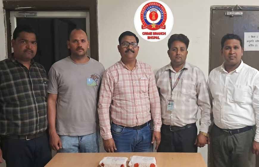 क्राइम ब्रांच ने नशे के सौदागरों पर किया प्रहार,दो गिरफ्तार