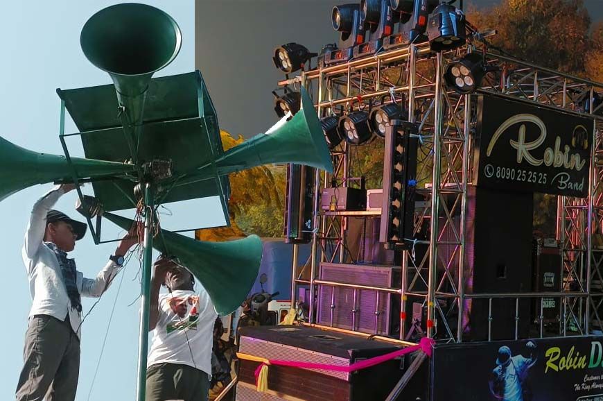 इंदौर में ध्वनि प्रदूषण पर सख्ती: डीजे उपकरण जब्त, ऊंचे मीनारों के लाउडस्पीकर होंगे हटाए