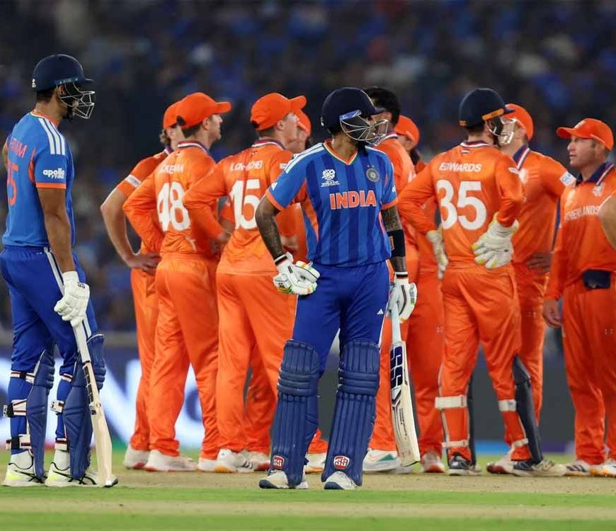 IND vs NED  भारत ने रखा 194 रन का टारगेट, शिवम-हार्दिक की तूफानी पारियां